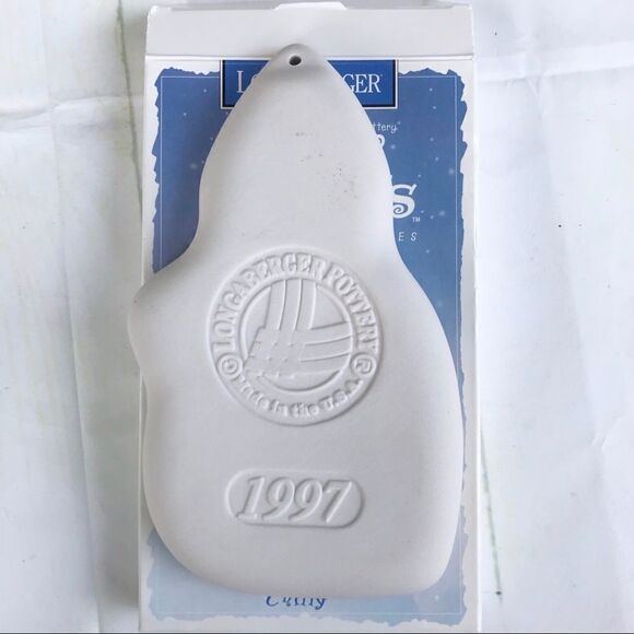 LONGABERGER Pottery Cookie Mold 97 Snowman Chilly - Picture 4 of 5